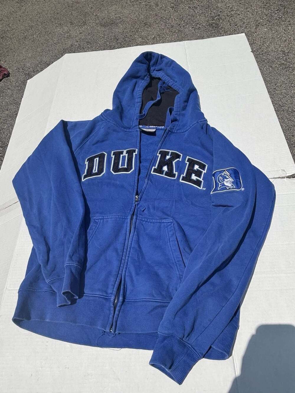Colosseum Athletics Duke Blue Devils Full Zip Hoodie Size M